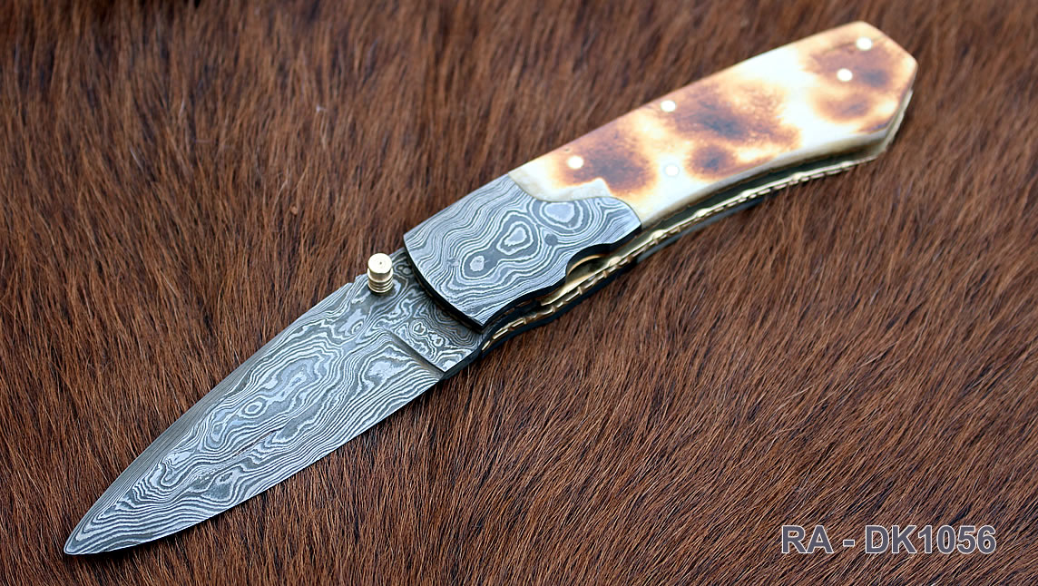 Damascus Folding Knife